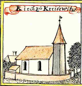 Kirch zu Kreisewitz - Koci, widok oglny